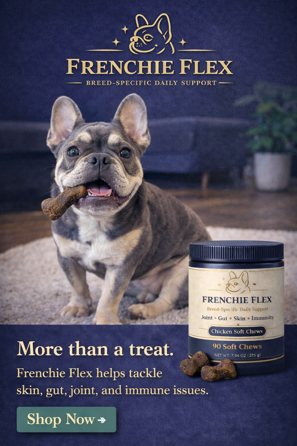 Frenchie Vitality Chews (3 Month Supply)