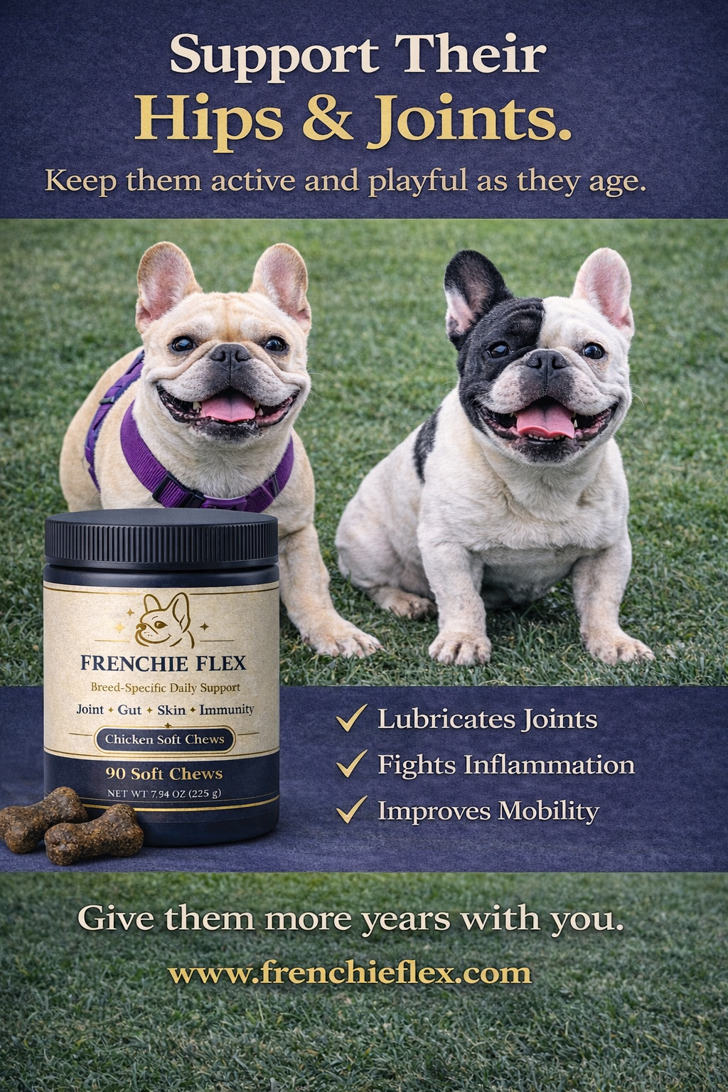 Frenchie Vitality Chews (3 Month Supply)